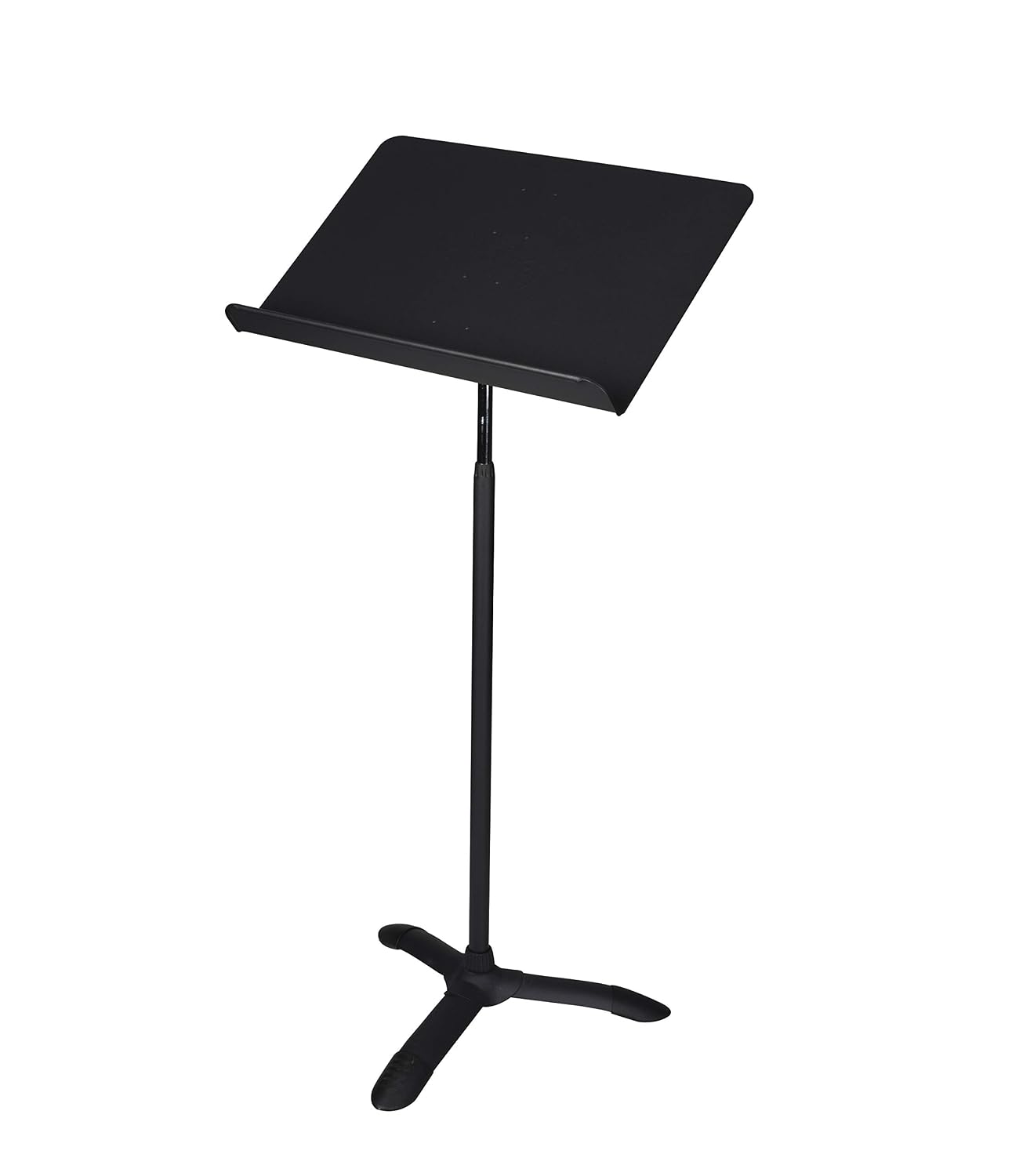 Detalle de OEF Furnishings OEF82MS Adjustable Metal Music Stand, Black Aluminum Tray