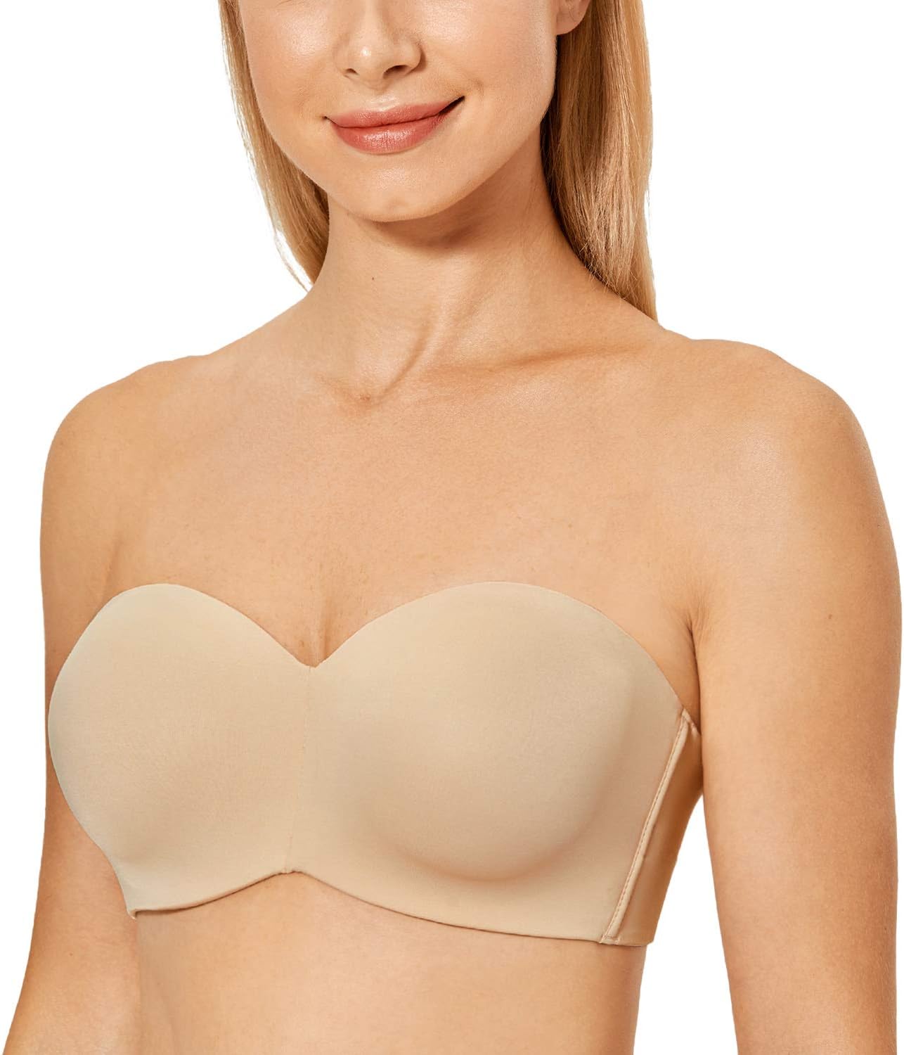 Thumbnail 4 de DELIMIRA Women's Strapless Unlined Minimiser Bra with Underwire and Plus Size Support