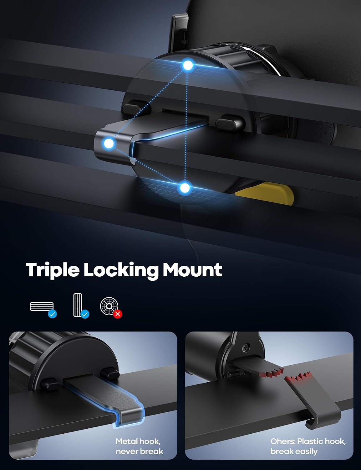 Detalle de Lamicall Car Phone Mount for Air Vents