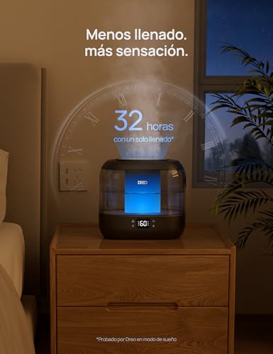 Thumbnail 7 de Dreo humidificador inteligente para dormitorio con vapor frío de 4L, luz nocturna y control por app/Alexa