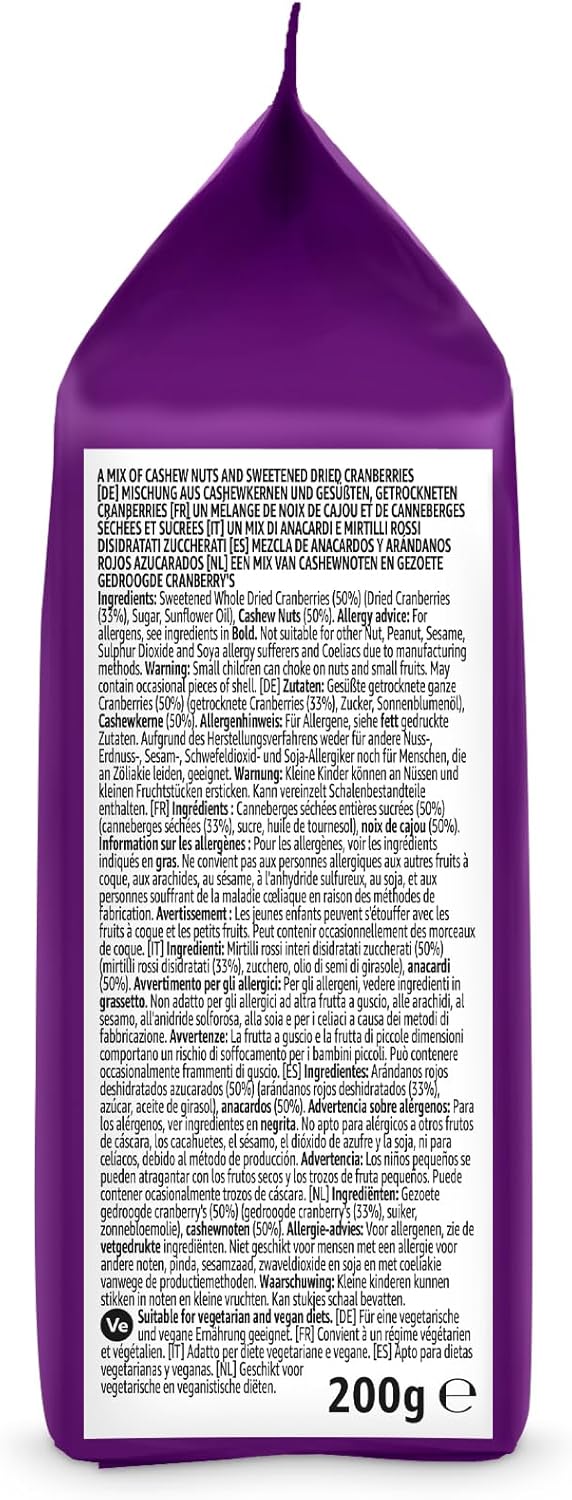 Thumbnail 3 de by Amazon Mélange de noix de cajou et canneberges 200 g