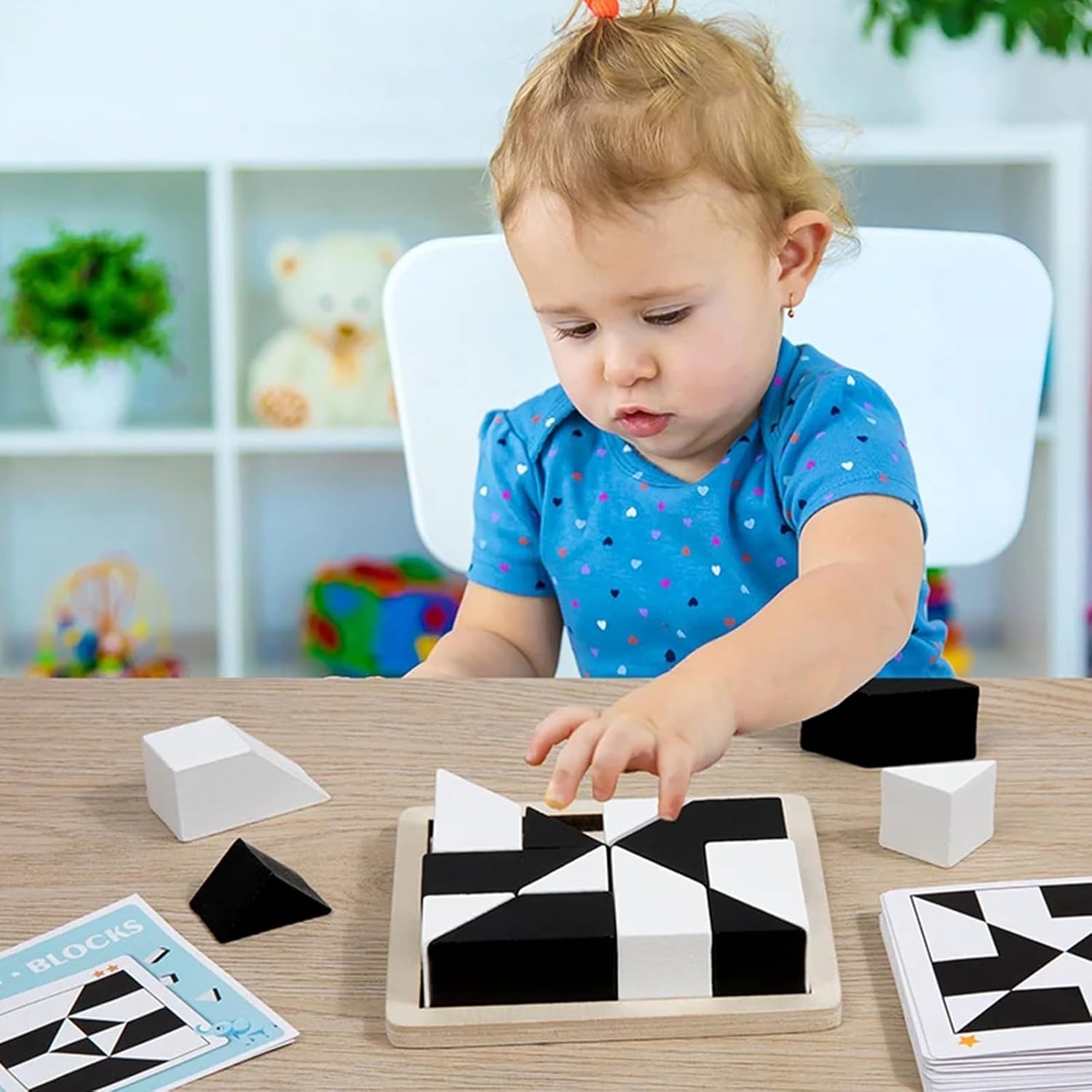 Thumbnail 2 de Blocchi di costruzione in legno 3D Montessori: puzzle geometrico per bambini