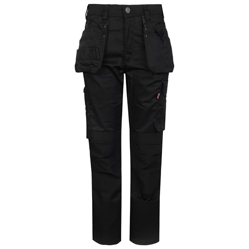 Detalle de TuffStuff Proflex Work Trousers, Black – 34" Waist, Regular 30" Length