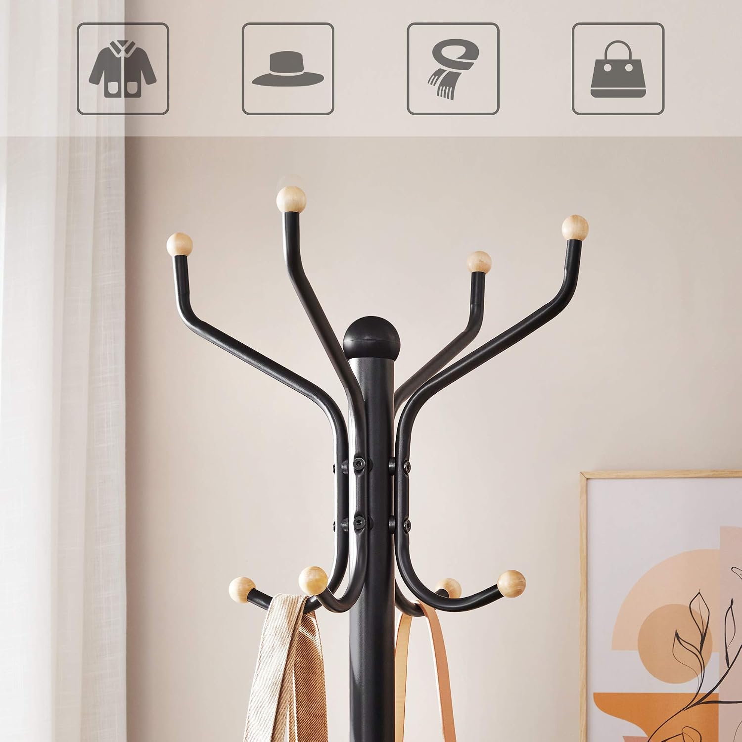 Thumbnail 4 de SONGMICS coat rack stand 49 x 182 cm