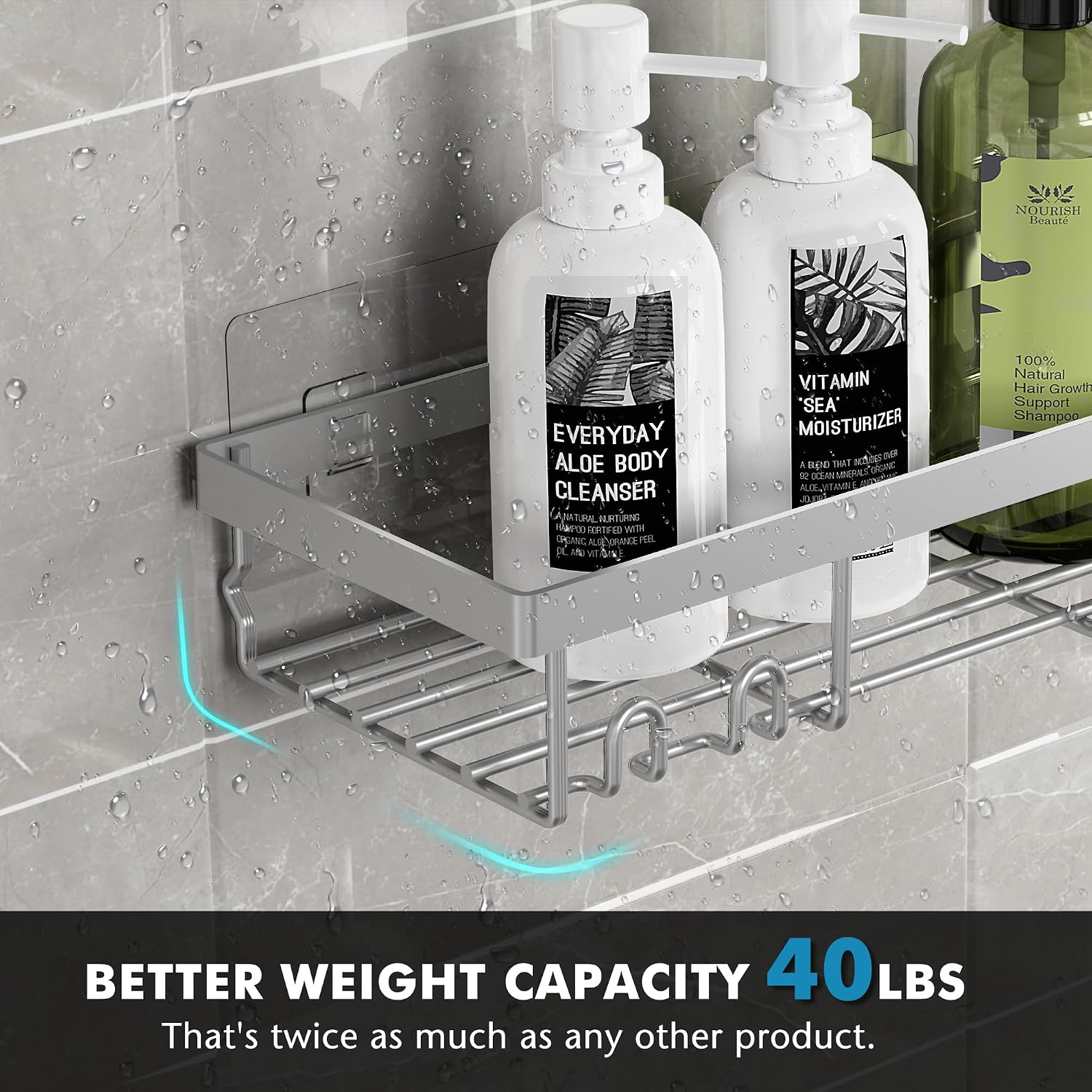 Detalle de Moforoco Shower Caddy Stainless Steel