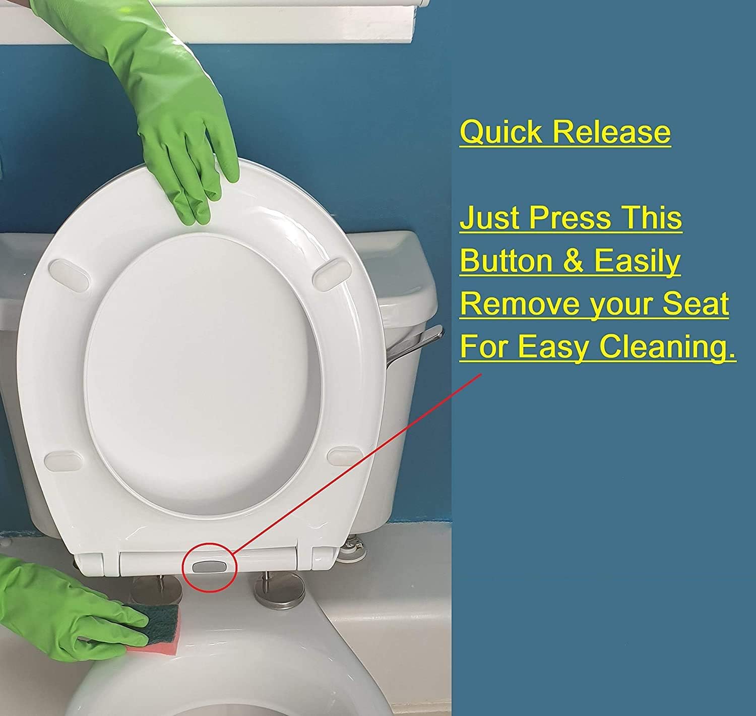 Thumbnail 6 de Soft Close Oval Toilet Seat Quick Release