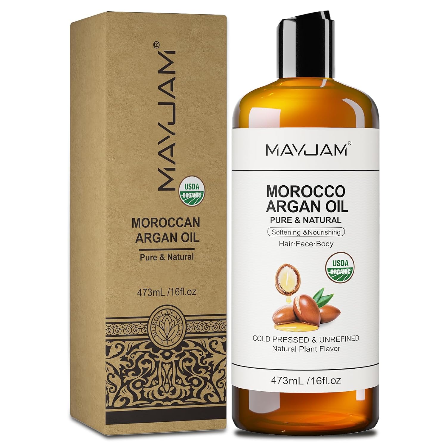 Detalle de MAYJAM Arganöl Bio 473 ml