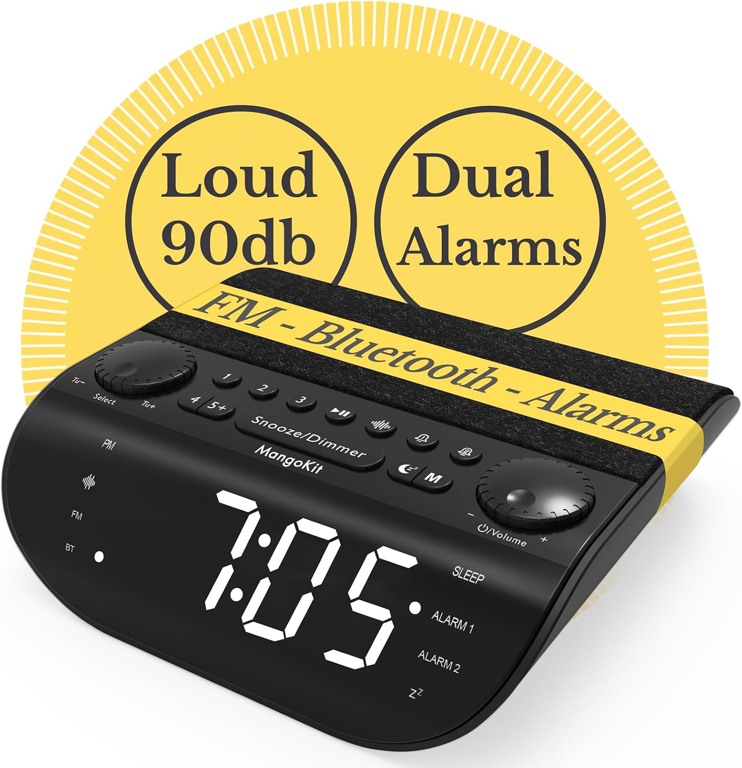 Thumbnail 6 de MangoKit UP-Max FM Alarm Clock 90dB