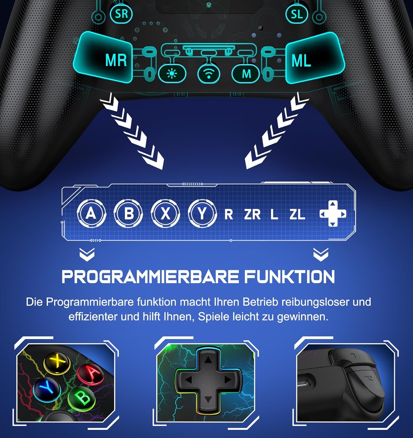 Thumbnail 6 de HELLCOOL Kabellos Controller für Switch