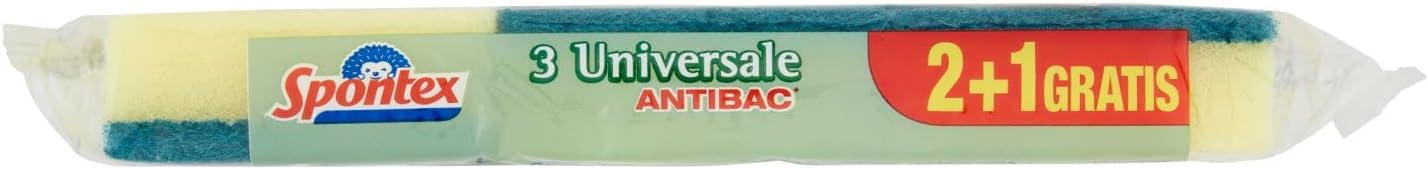 Detalle de Spontex Universal-schonend, antibakteriell, 2 + 1 – ścierne zmywaki poliuretanowe