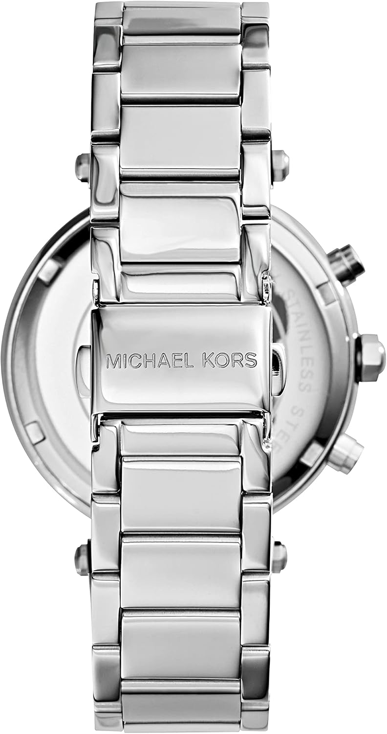 Thumbnail 2 de Michael Kors Parker Damenarmbanduhr – Quarz-Chronograph, Edelstahlgehäuse, silbernes Zifferblatt