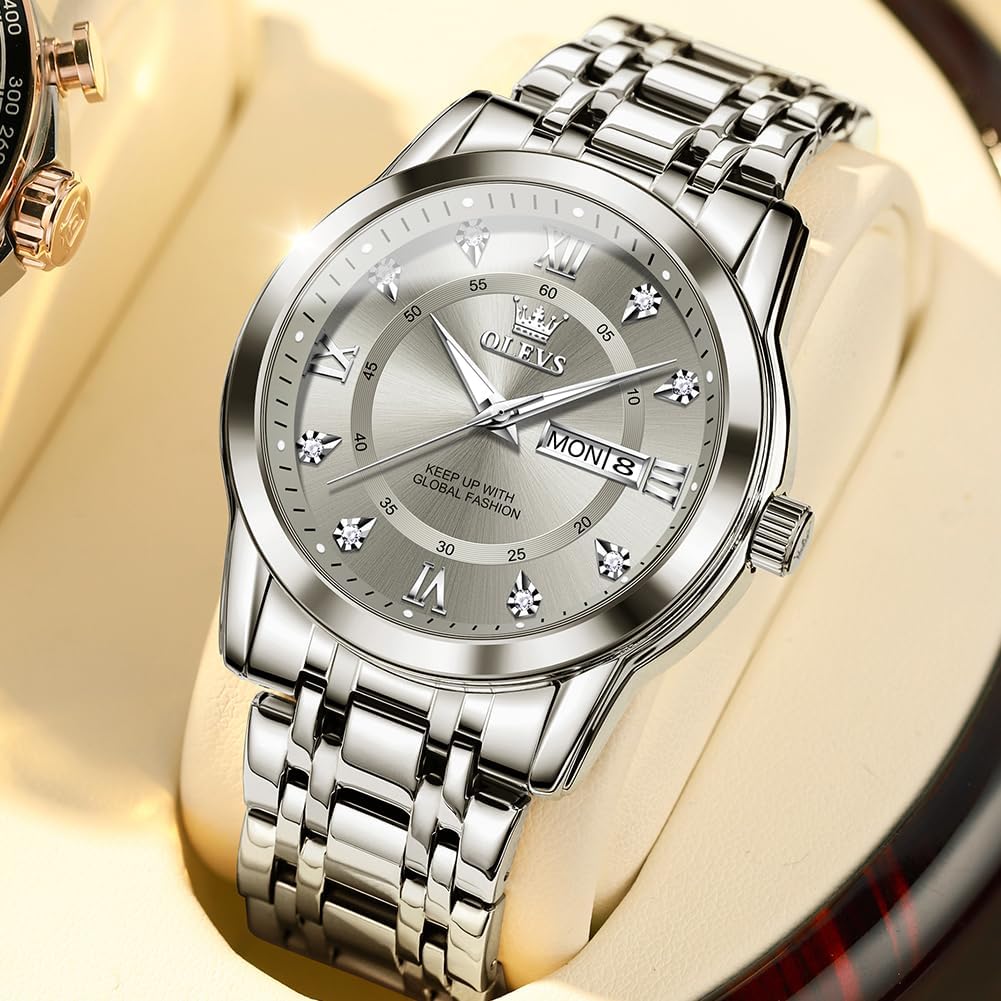 Thumbnail 1 de OLEVS Montres Hommes Diamant 30M