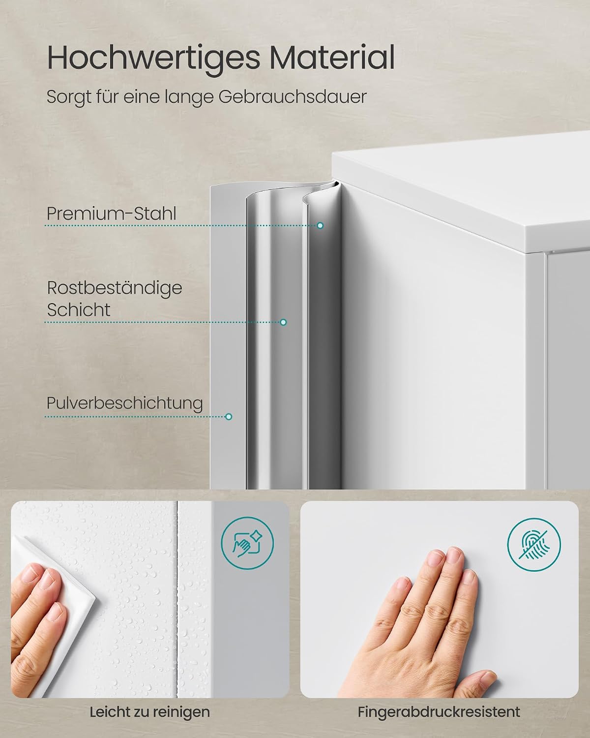 Thumbnail 5 de SONGMICS Aktenschrank 40 x 80 x 180 cm