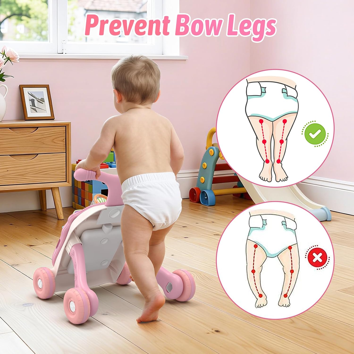 Detalle 2 de QDRAGON 3-in-1 Baby Walker 12+ months