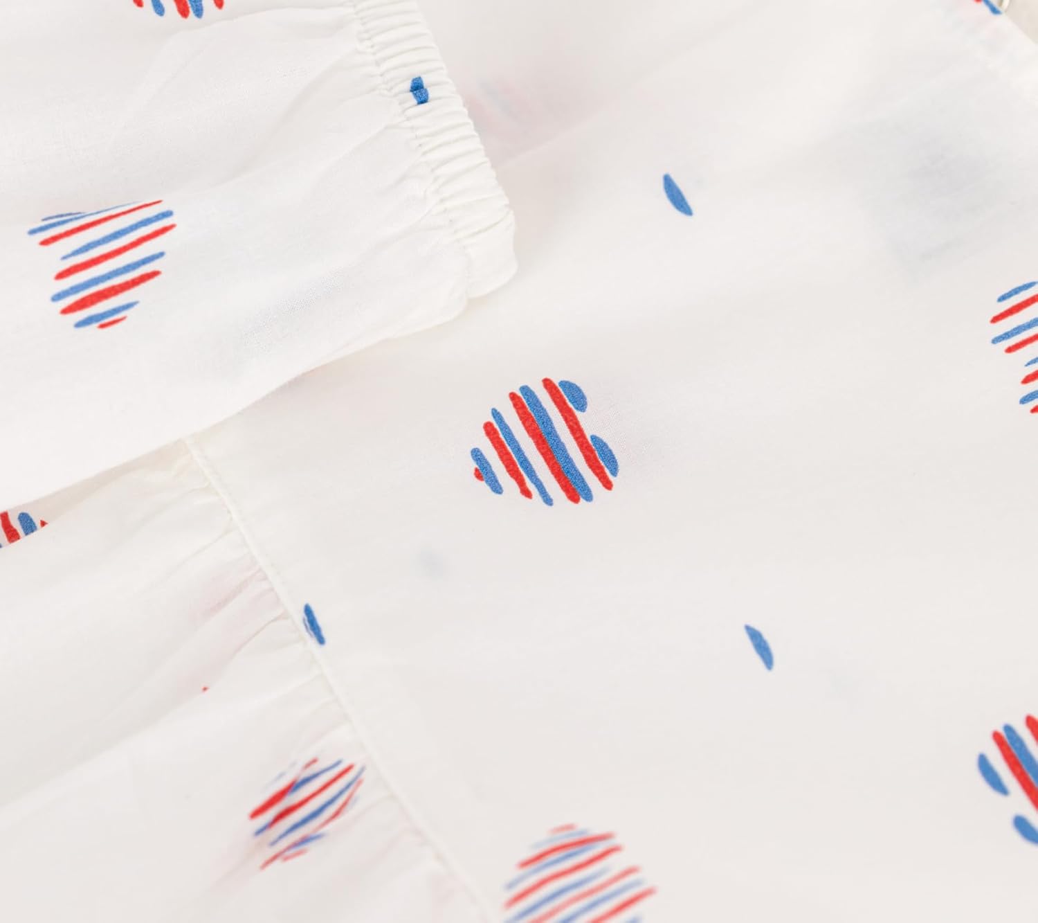 Thumbnail 2 de Petit Bateau A0CLG Robe à manches courtes et bloomer bébé fille (lot de 1) à cœurs