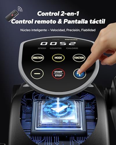 Detalle 2 de MERACH Máquina Elíptica Eléctrica Mini: 12 velocidades, mando y pantalla curva para casa