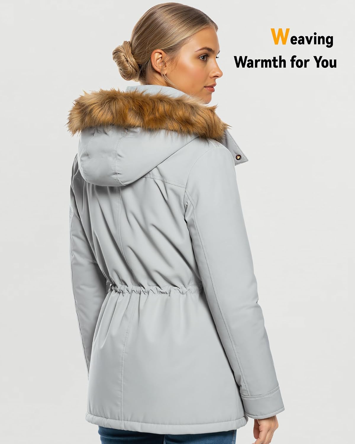 Detalle de Graphene Heated Jacket for Women with Battery Pack, Waterproof and Windproof