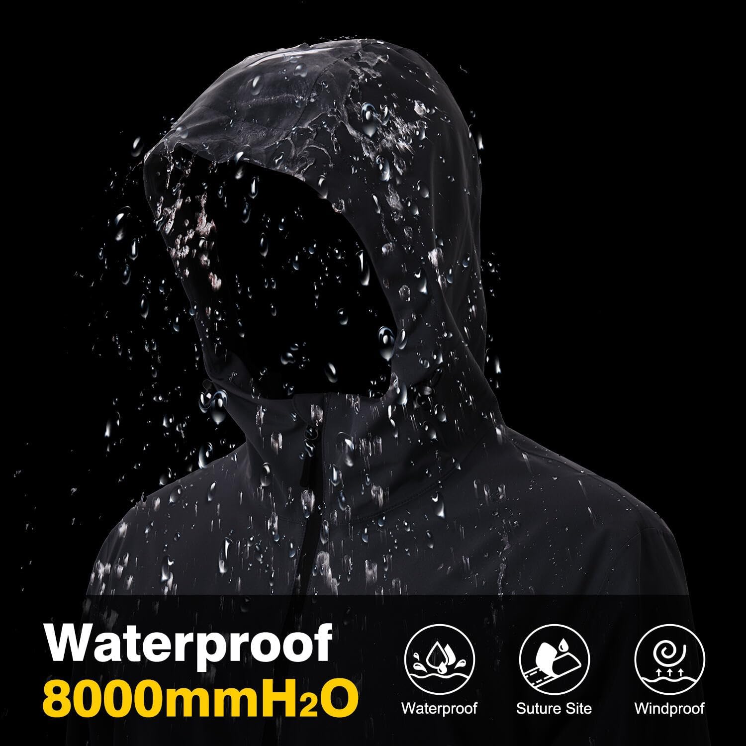 Thumbnail 2 de PYALT Regenjacke Herren – Wasserdicht, atmungsaktiv und leicht geeignet für Alltag & Outdoor