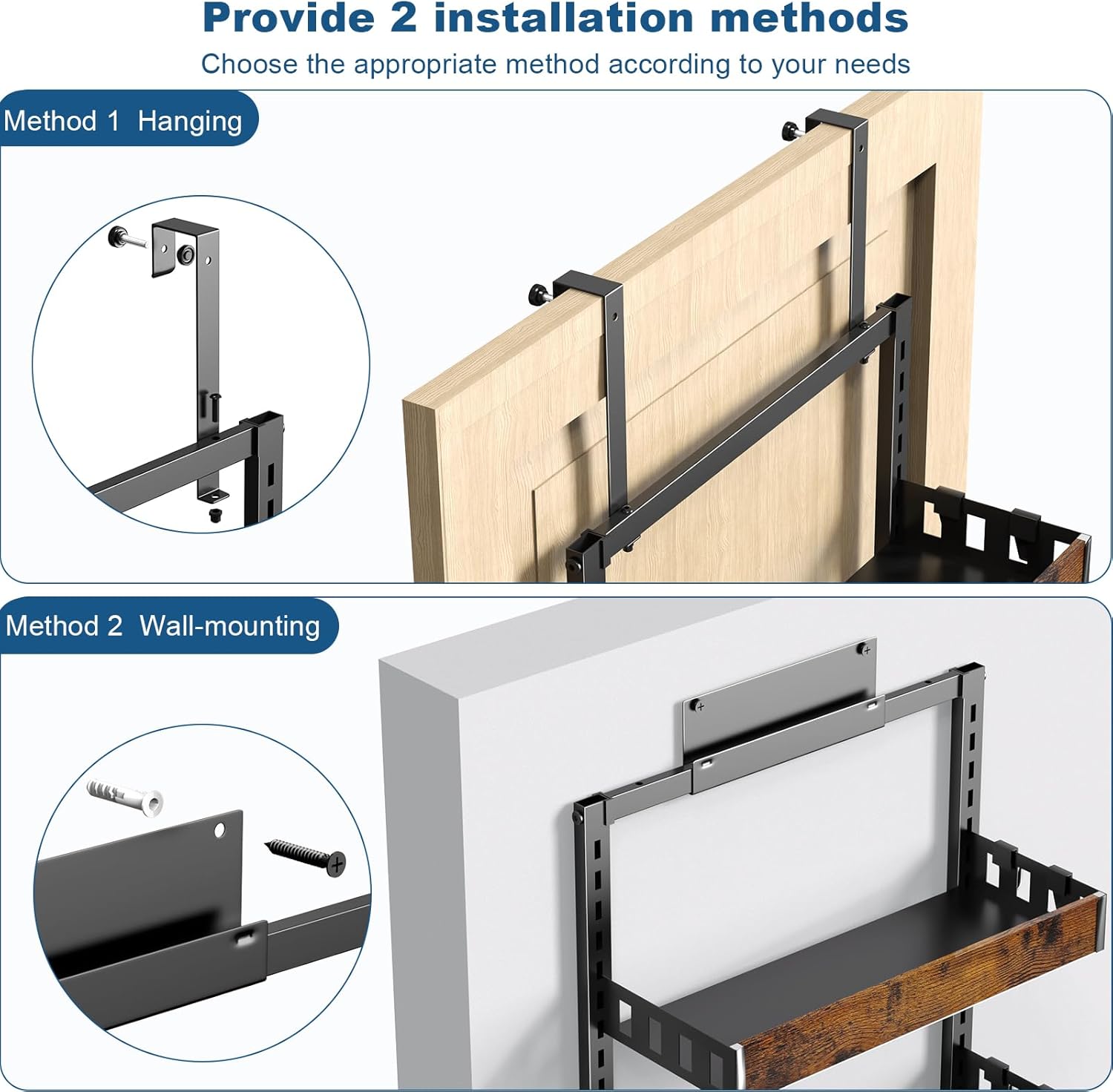 Detalle 2 de Bukfen Pantry Door Organizer 8-Tier Storage