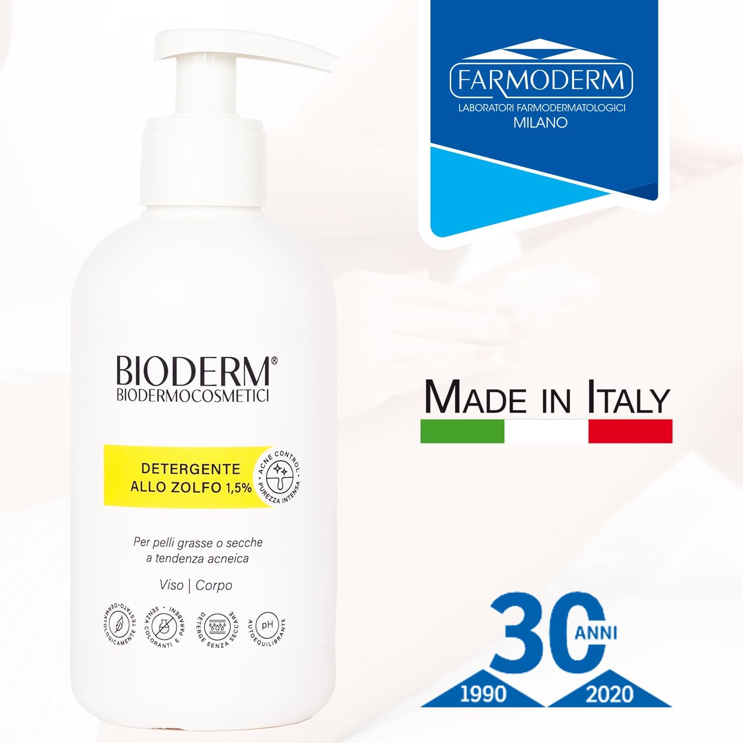 Thumbnail 6 de Bioderm S Detergente allo Zolfo 1,5% per pelle grassa