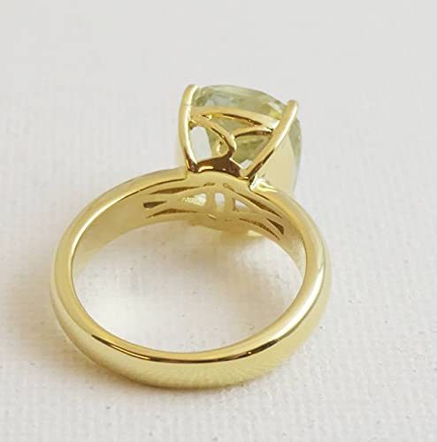 Thumbnail 8 de Grüner Amethyst Ring Damen von Sophia Rose Jewellery – US-Größe 9 (Diameter 19 mm)