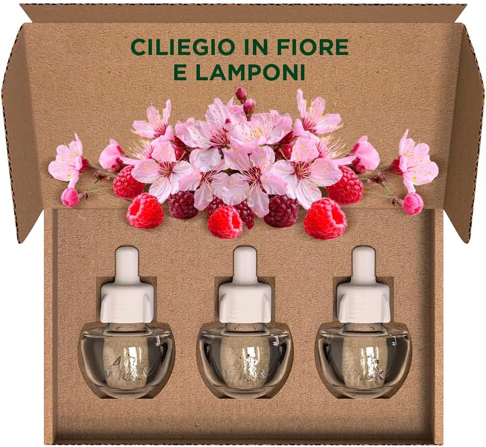 Detalle de Air Wick Ricarica Fiori di Ciliegio e Lamponi 3x19ml