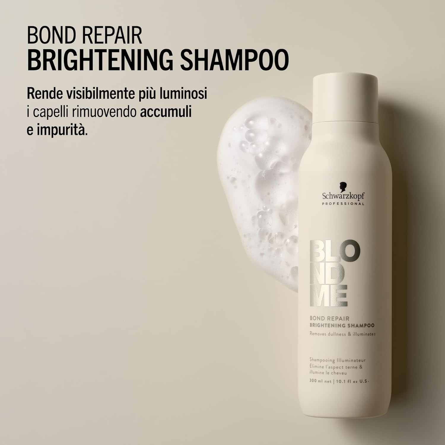 Thumbnail 3 de Schwarzkopf BLONDME Bond Repair Brightening Shampoo 300 ml