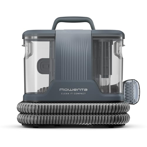 Detalle de Rowenta Clean It IN3011: Smacchiatore Portatile Grigio, compatto e versatile per casa e auto