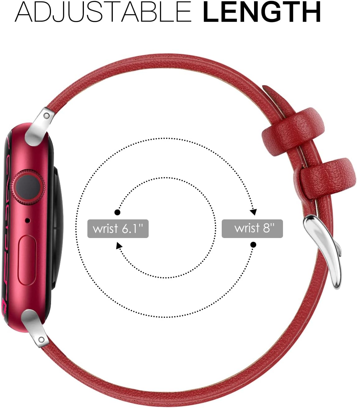 Thumbnail 3 de EDIMENS Leather Strap for Apple Watch