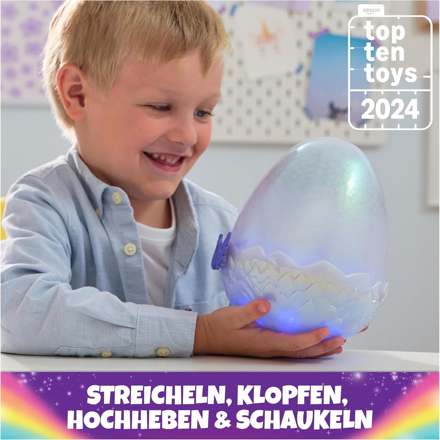 Thumbnail 1 de Hatchimals Alive Mystery Ei Draggle – magisches selbstschlüpfendes Ei ca. 25 cm, interaktives Überraschungs-Plüschtier ab 5 Jahren