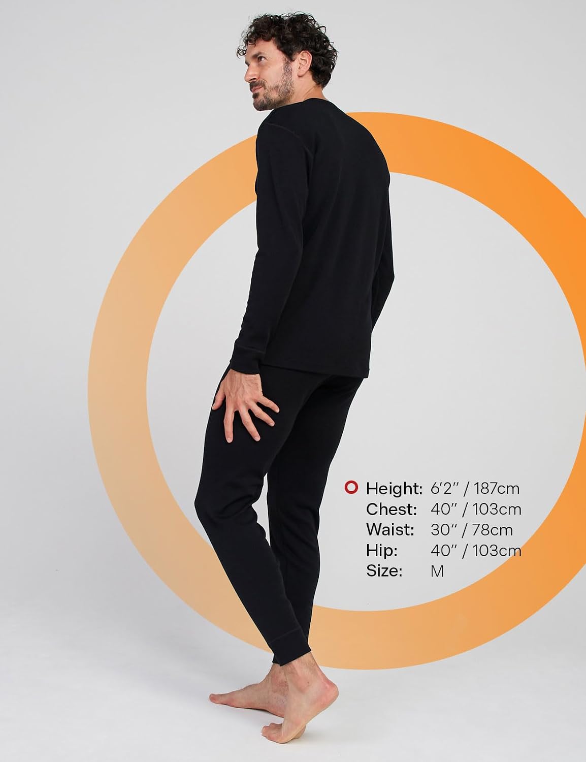 Detalle 2 de LAPASA Herren Merinowolle Thermounterwäsche 200 g/m²
