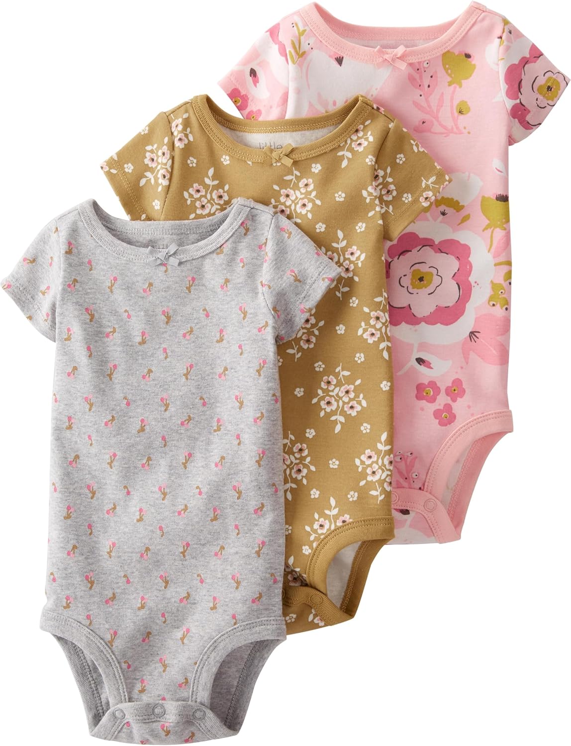 Thumbnail 6 de Little Planet by Carter's Unisex Baby 3-Pack Short Sleeve Bodysuits — Organic Cotton