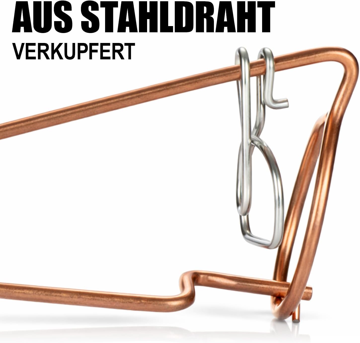 Thumbnail 5 de Com-four 3X trappola per arvicole in filo di acciaio ramato, forma bavarese (3 pezzi)