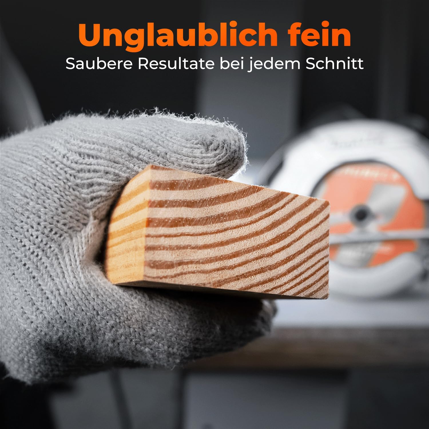 Detalle de BAUBECK Sägeblatt 160x20 +16mm Adapter, 60Z – Feinschnitt für Holz, Aluminium und mehr