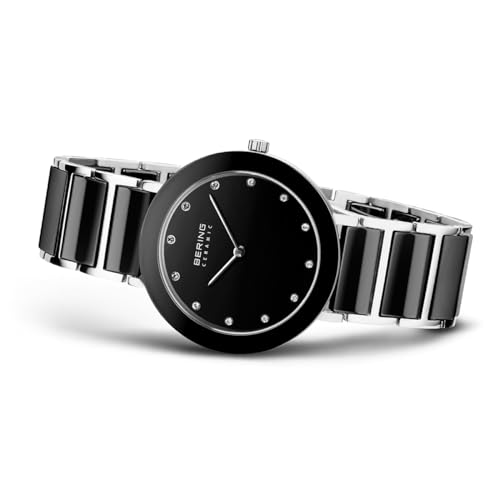 Detalle de BERING Women Analog Quartz Ceramic Watch 11435-749 with Stainless Steel/Ceramic Strap