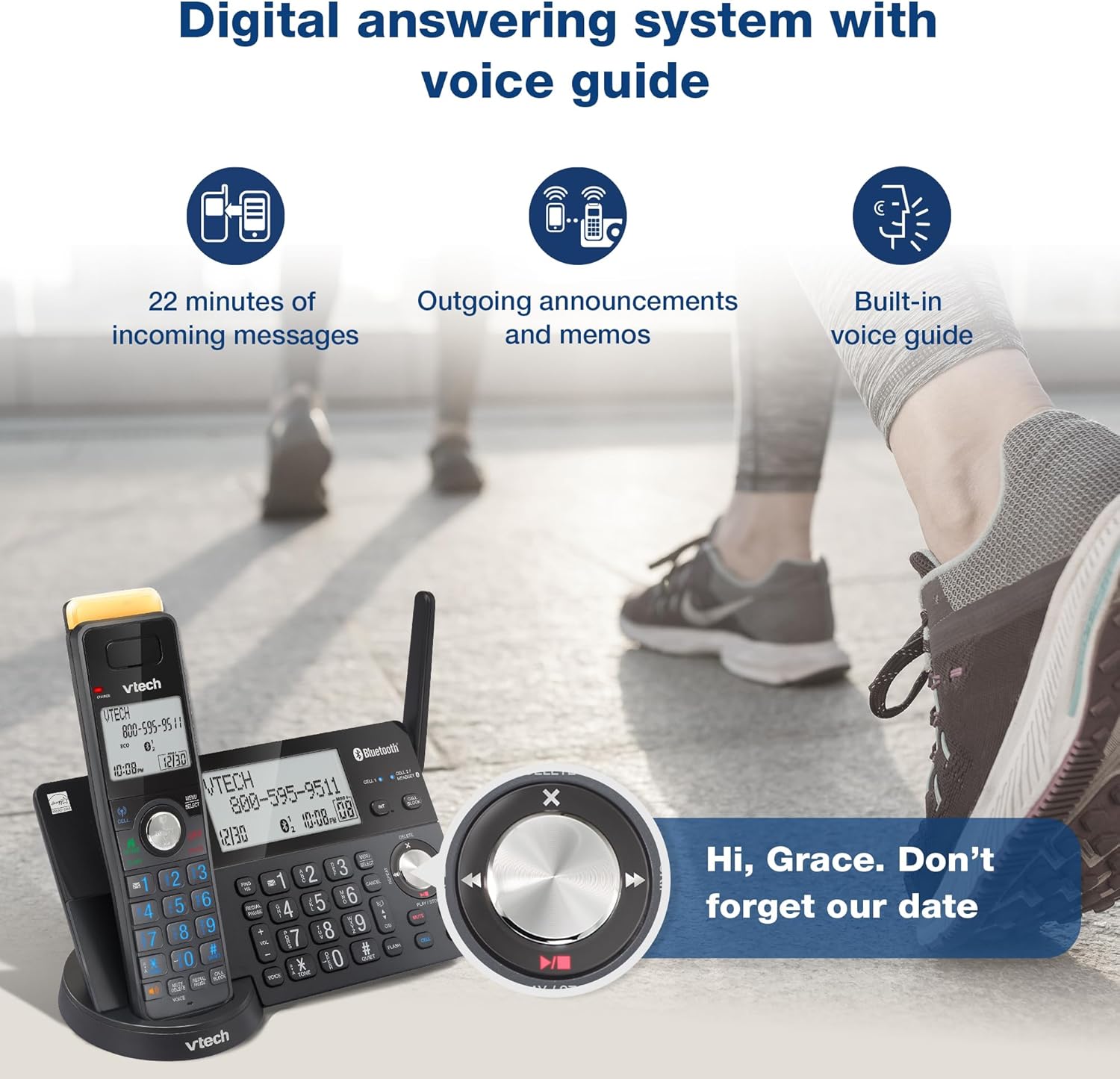 Thumbnail 4 de VTech IS8128-51 2300 ft 5-Handset Cordless Phone ๐