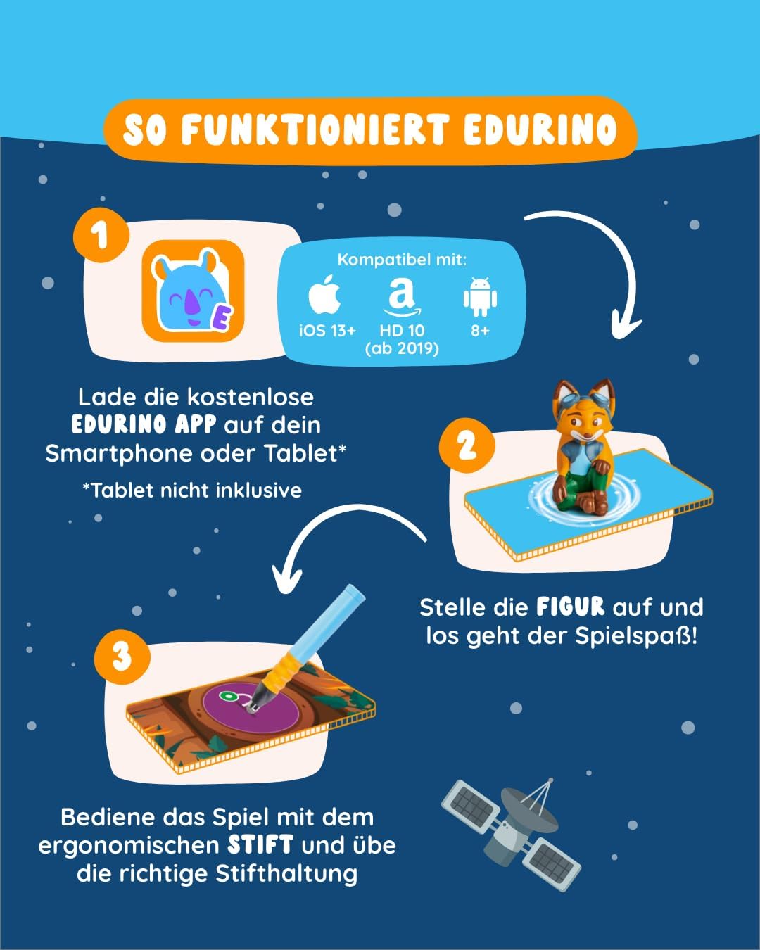 Thumbnail 3 de Edurino 3-in-1 Starterset Lernspiele ab 4 Jahren