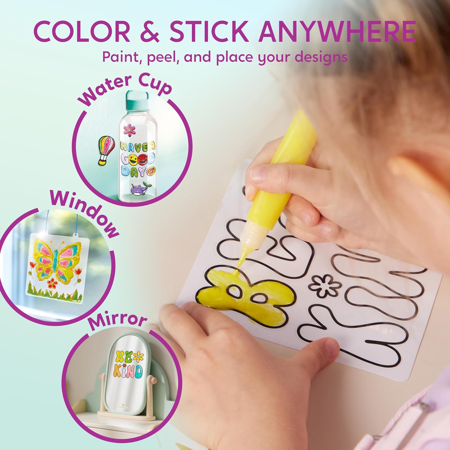 Detalle de Klever Kits Gel-Art-Set – All-in-One-Gel-Kreativset für Kinder ab 6 Jahren