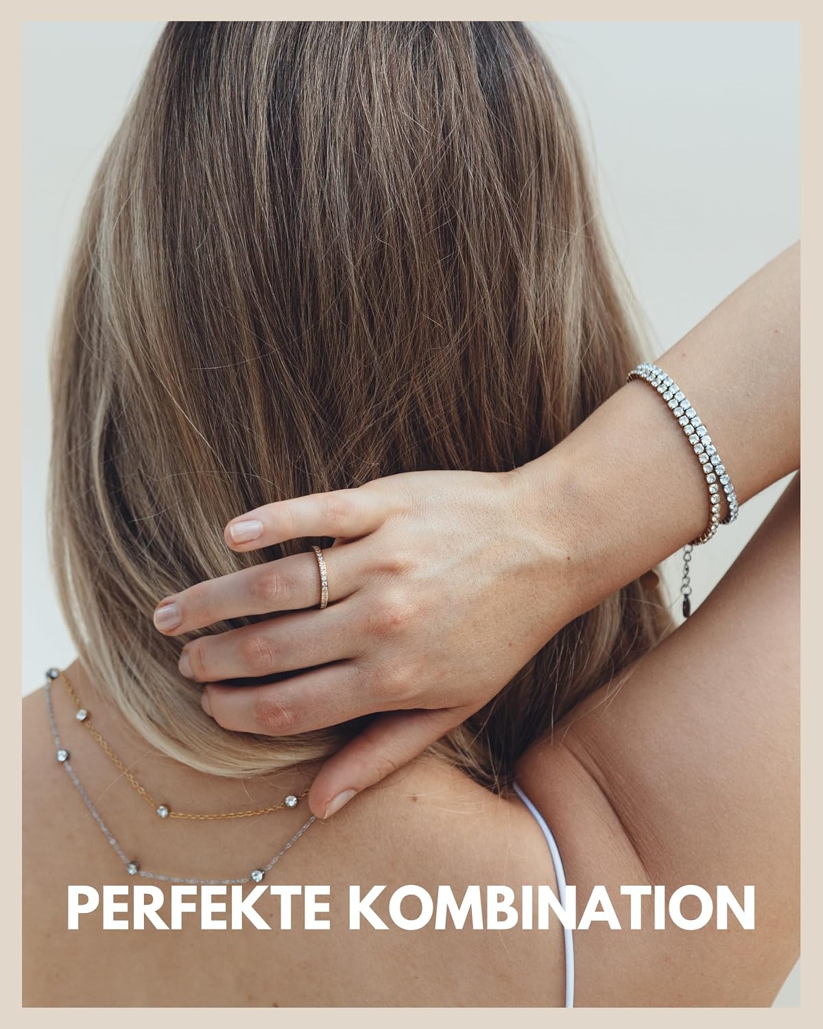 Thumbnail 5 de GD GOOD.designs Tennisarmband für Damen mit Cubic Zirkonia – Armkette in Roségold, Silber oder 18K vergoldet