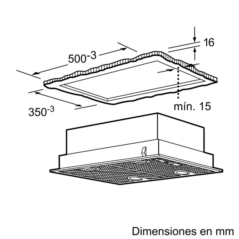Detalle 2 de Bosch Serie 4 DHL555BL módulo integración 53 cm 🔌