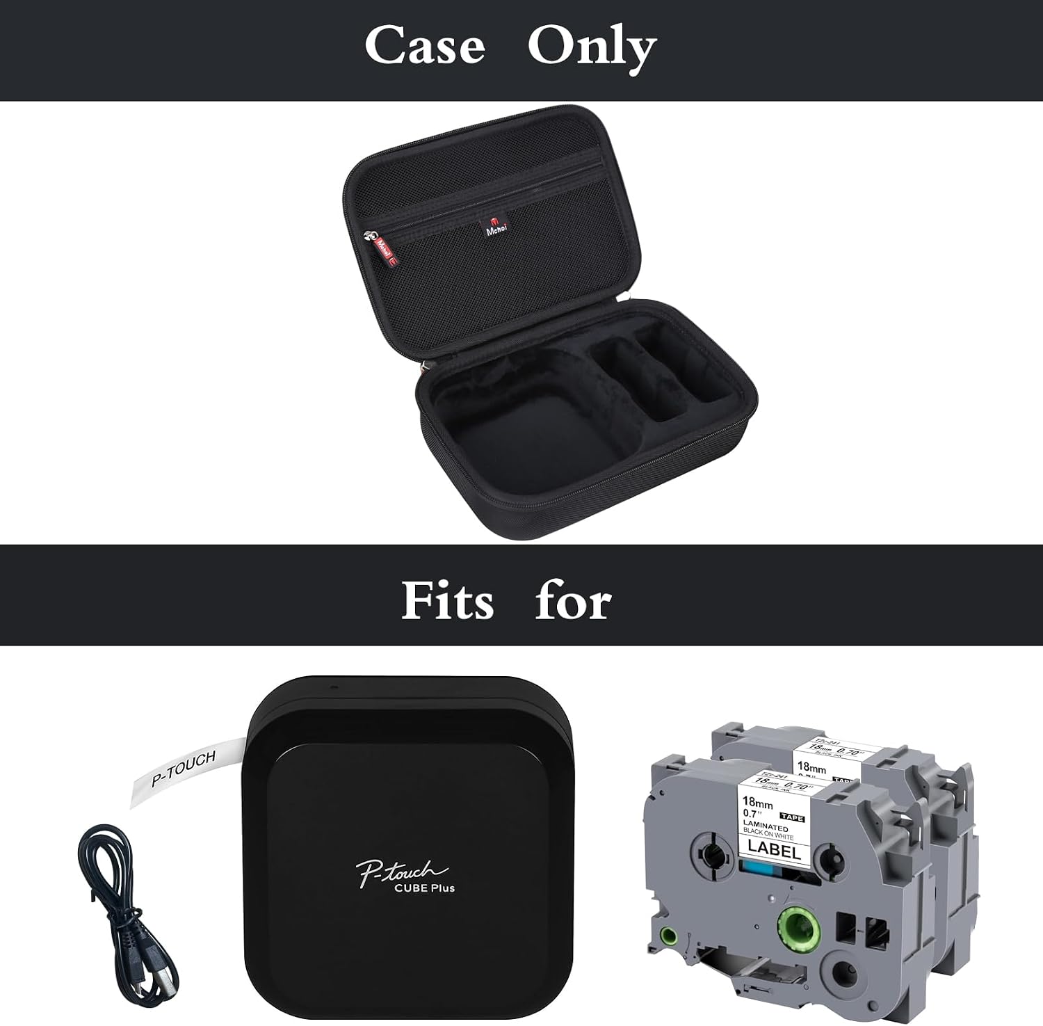 Thumbnail 6 de Mchoi Label Maker Case for PT-P710BT