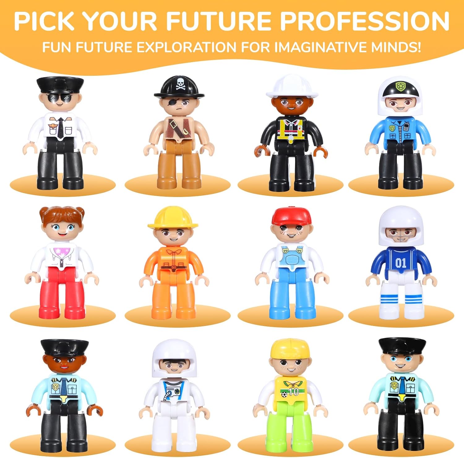 Detalle de Large Magnetic Figures 3 Inch Set