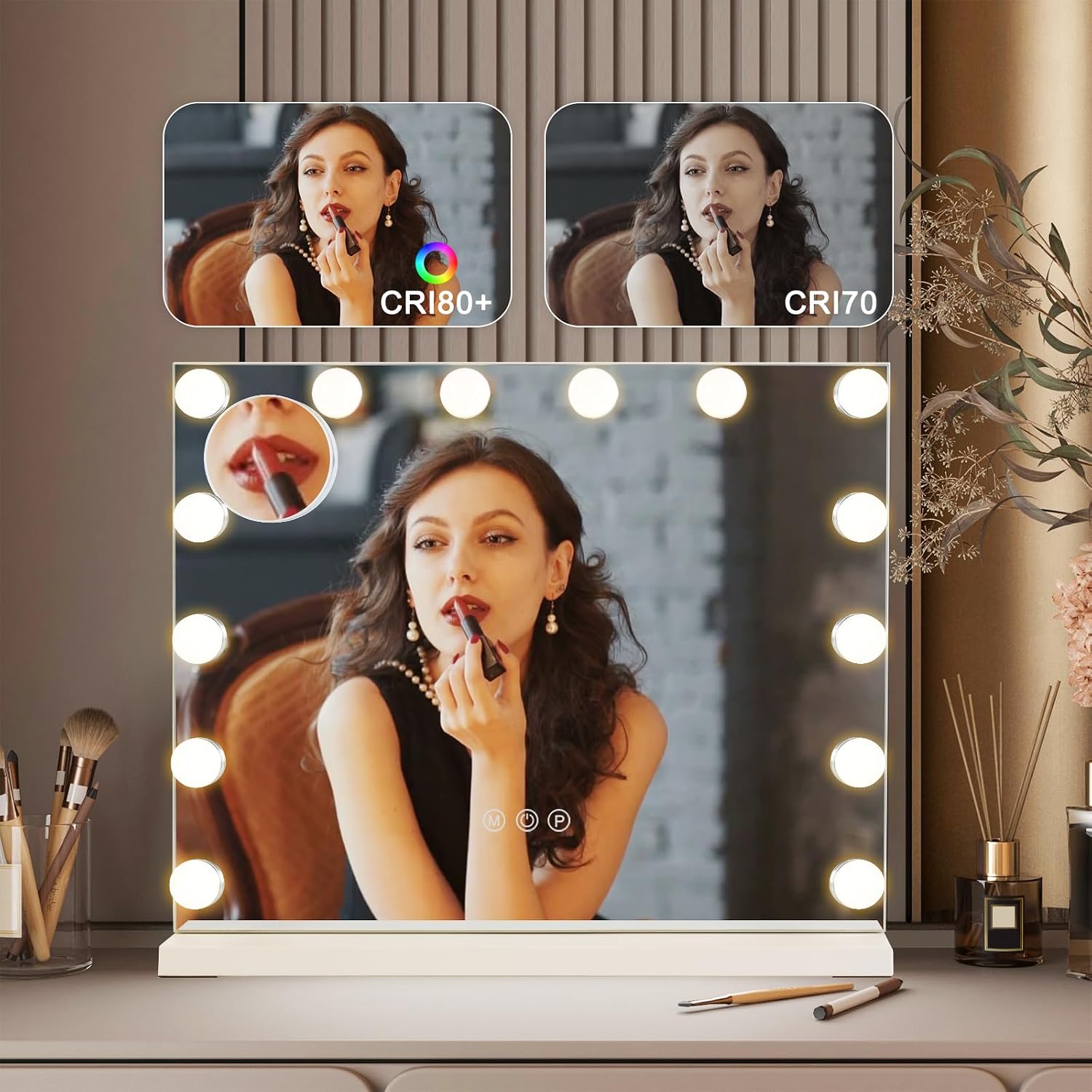 Thumbnail 1 de Mursche Hollywood Espejo de Maquillaje iluminado 50x40 cm