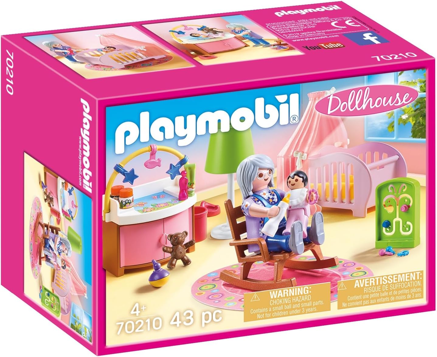 Detalle 2 de PLAYMOBIL Dollhouse 70206 Familienküche – Küchenzeile mit Backofen, Spülmaschine, Kühlschrank und Essbereich, 129-teilig