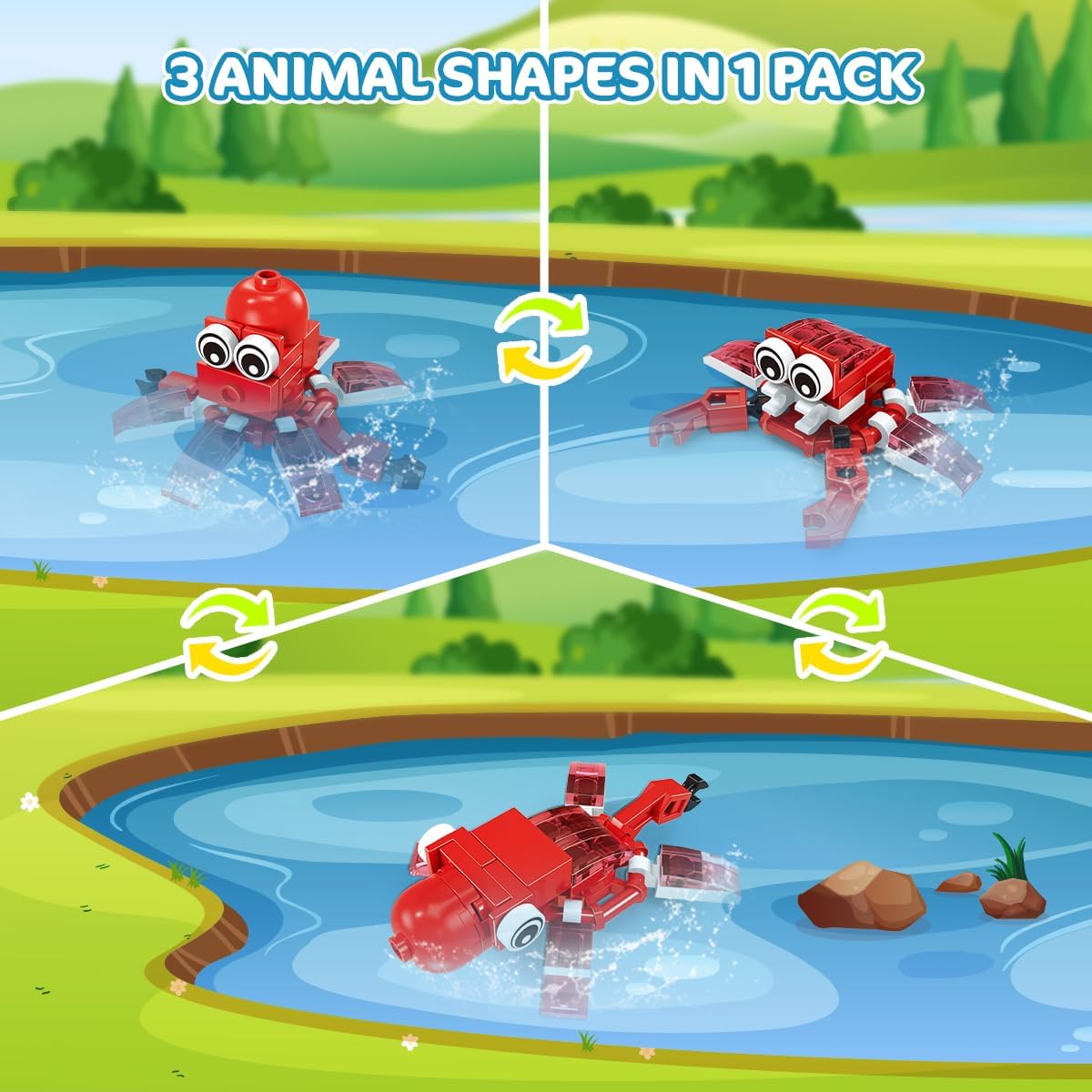 Thumbnail 2 de INSOON 810‑piece Animal Building Blocks Party Pack