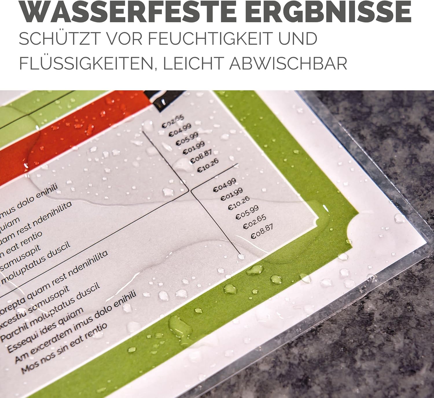 Detalle de Fellowes Laminierfolien A4, glänzend – 80 μm pro Seite, ImageLast Ausrichtungshilfe, 5x100 Stück (500 Folien) – kompatibel mit Heißlamination