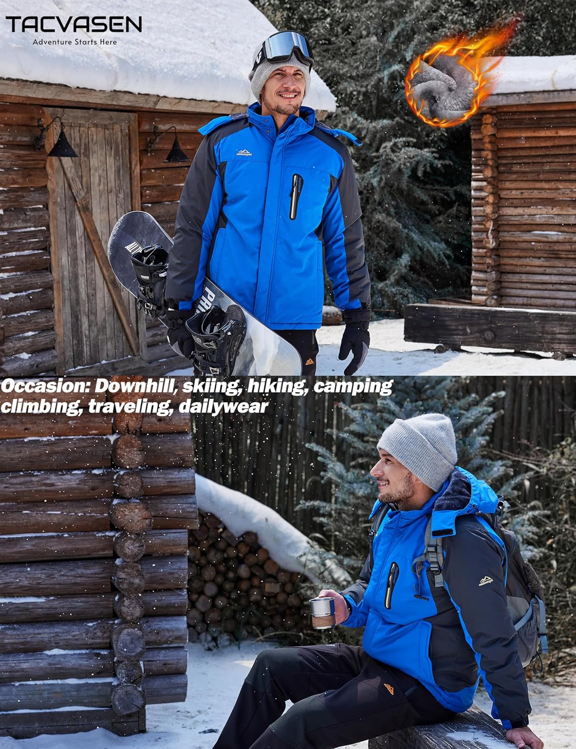 Thumbnail 5 de TACVASEN Waterproof Fleece Jacket