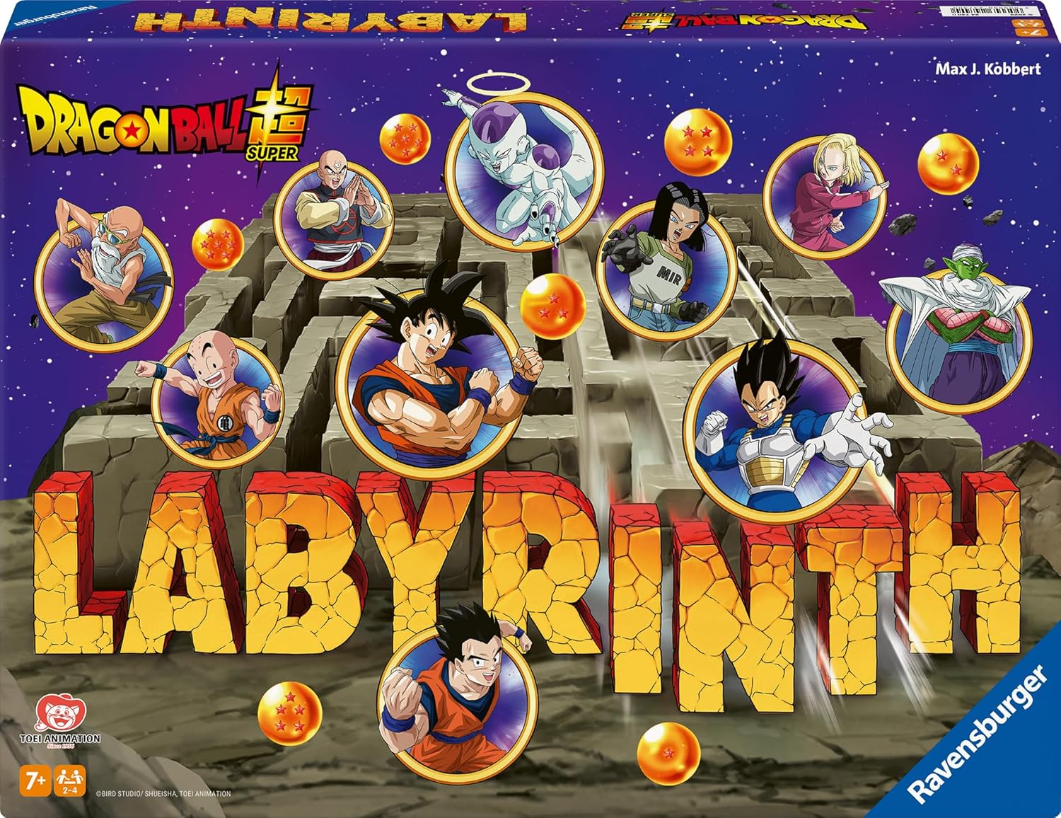 Detalle 2 de Ravensburger 24740 Dragon Ball Super Labyrinth – Spiel für 2–4 Spieler, ab 7 Jahren