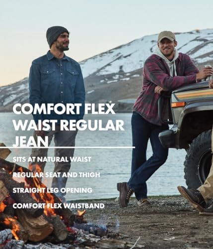 Detalle de Wrangler Authentics Men's Regular Straight Fit Jeans in Blue Ocean