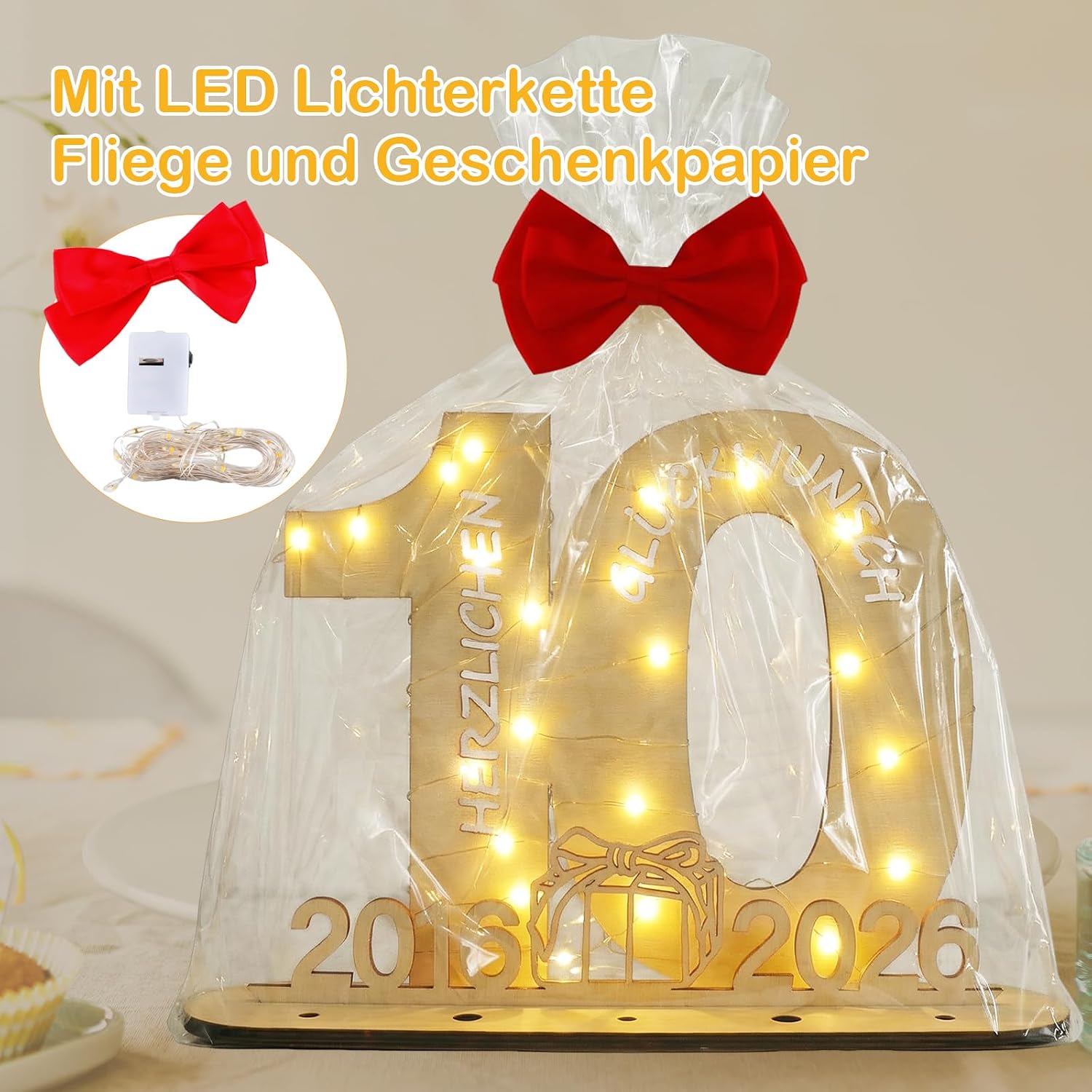 Thumbnail 5 de Seutgjie Deko 10 Geburtstag Geldgeschenk